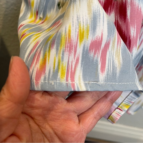 Pinch Multicolor Watercolor Floral Midi Dress Size Large - Picture 10 of 10